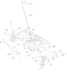 Steering Diagram and Parts List for 13AM77SSA00 2024 Yard Machines Lawn Tractor